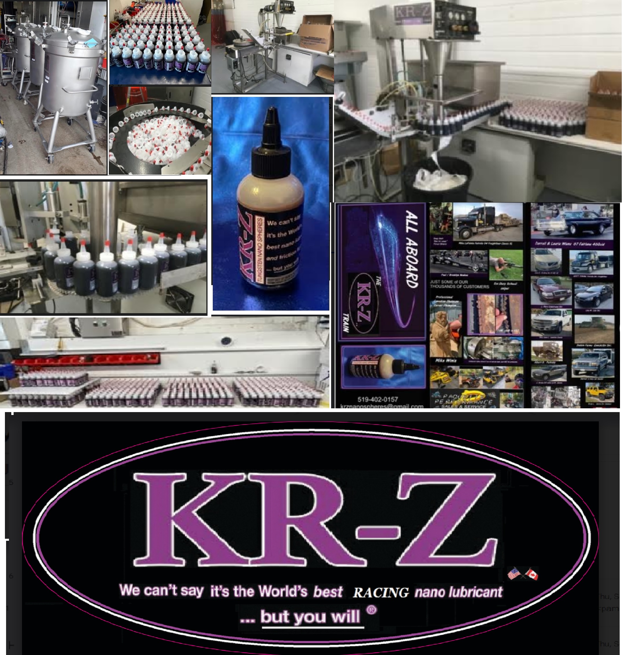 KRZ bottling facility in Petrolia, Ontario